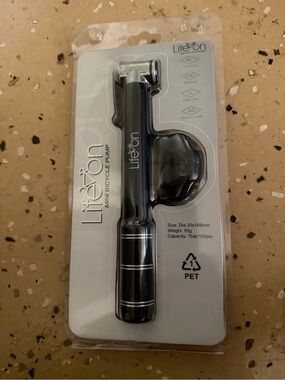 LifeXon Mini Bicycle Pump in Black